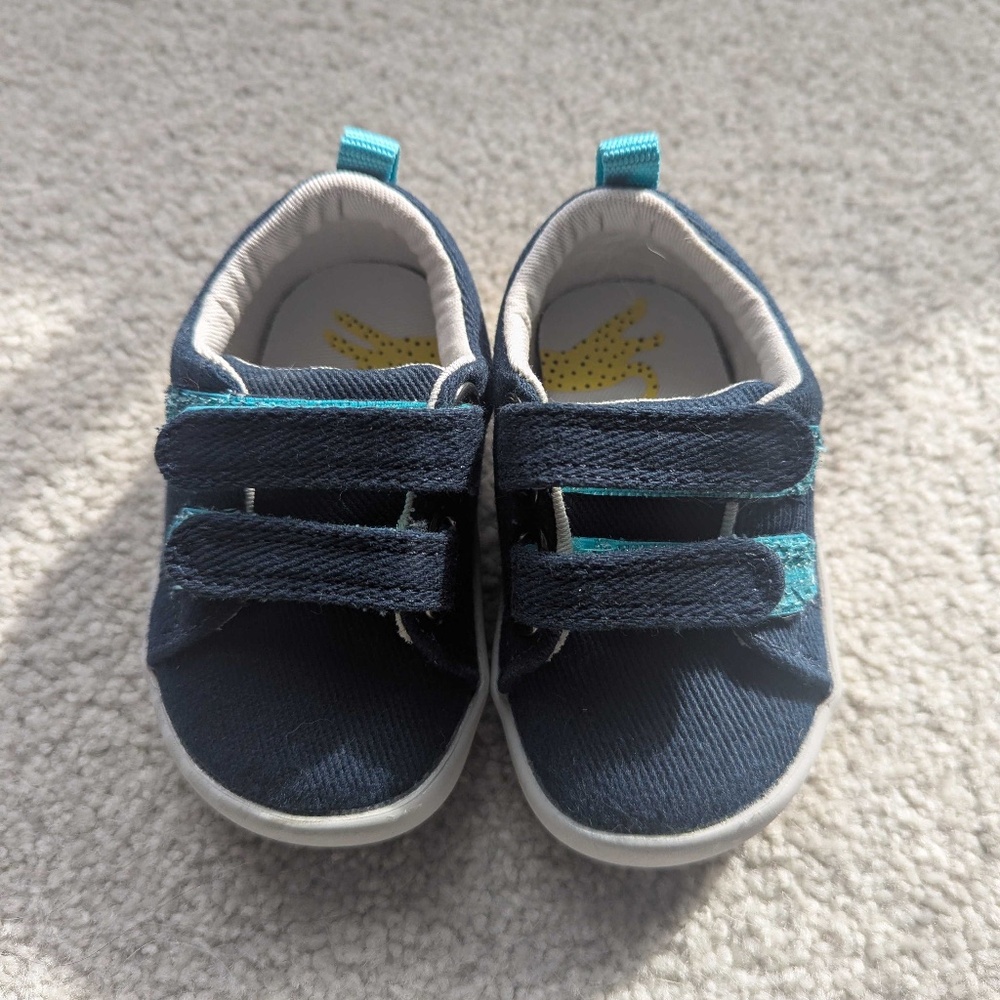 Ten Little Navy Size 4 Toddler Shoes